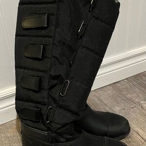 Kids Black Horseback Riding Winter Boots